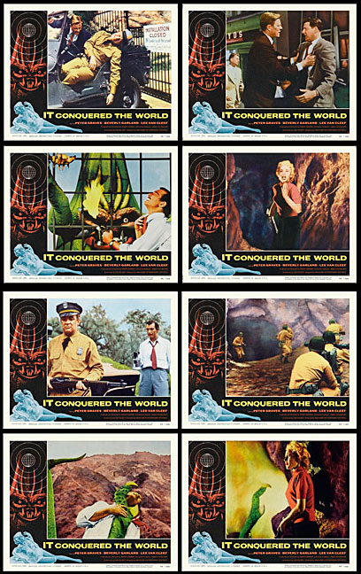 IT Conquered The World 1956 Lobby Card Set (11 X 14) - Click Image to Close