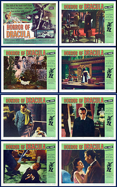 Horror of Dracula 1958 Hammer Horror Lobby Card Set (11 X 14) - Click Image to Close