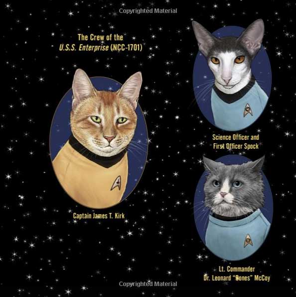Star Trek Cats Hardcover Book by Jenny Parks Star Trek Cats Hardcover ...