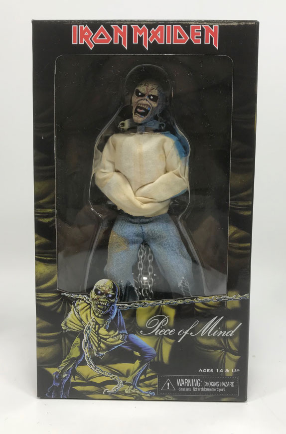 Iron Maiden Piece Of Mind Eddie Clothed Retro 8 Action Figure Iron