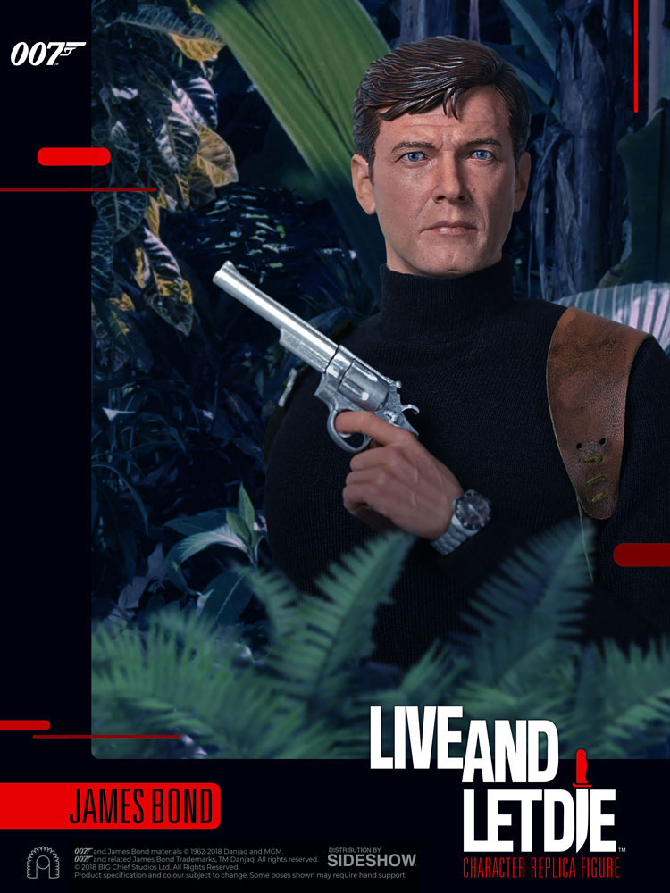 Live And Let Die Edicion Limitada Roger Moore Big Chief 1 6 James Bond Figuras De Accion Juguetes