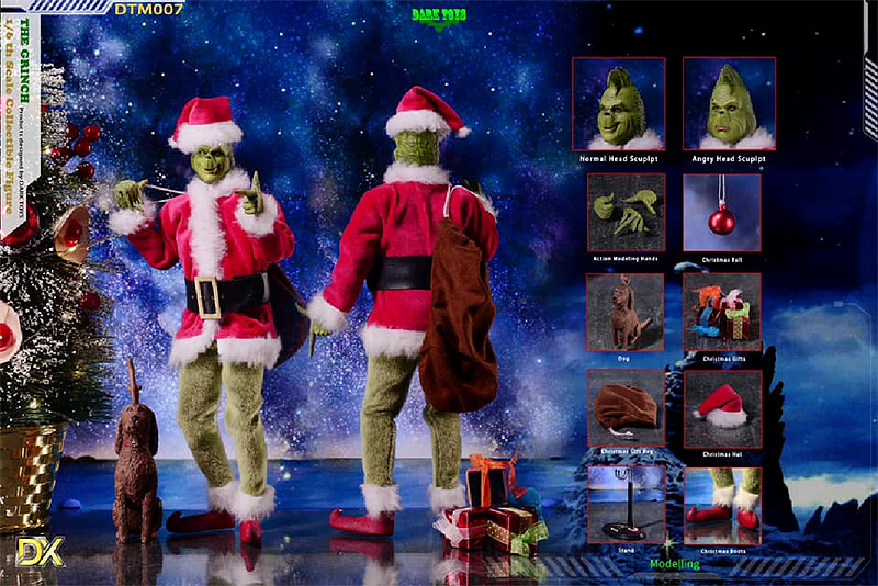 Grinch Deluxe 1/6 Scale Figure by Dark Toys - Click Image to Close