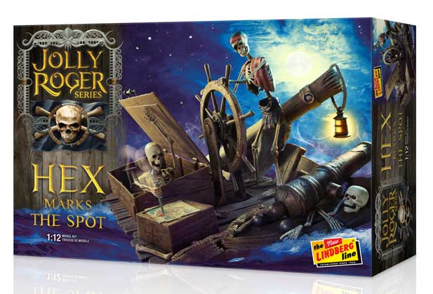 Jolly Roger Series Hex Marks The Spot Model Kit by Lindberg - Click Image to Close