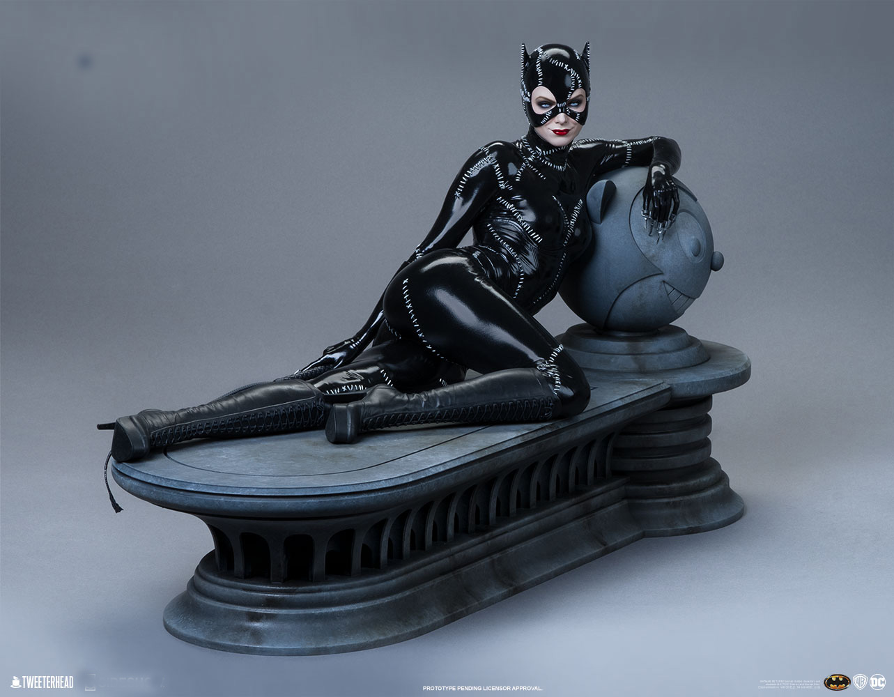 catwoman batpod statue