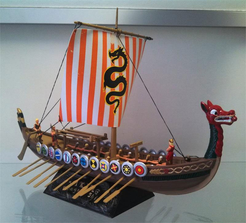 Vikings 1958 Viking Ship Aurora Re Issue Model  Kit  Vikings 