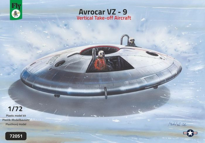 Avrocar VZ-9 VTOL A/C 1/72 Scale Model Kit - Click Image to Close