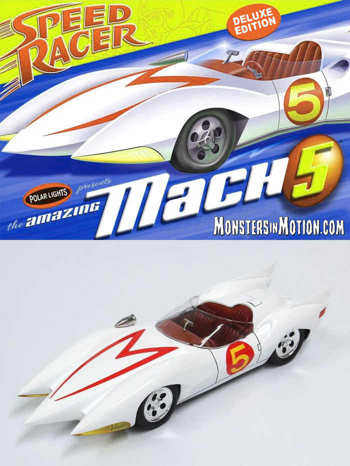 Speed Racer Mach 5 1 25 Scale Snap Model Kit By Polar Lights Speed Racer Mach 5 1 25 Scale Model Kit By Polar Lights 181pl201 24 99 Monsters In Motion Movie Tv