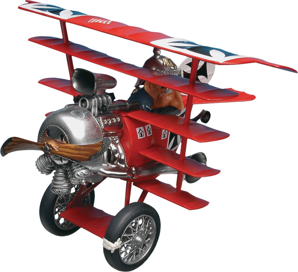 Red Baron and His Funfdecker Fokker Plastic Model Kit