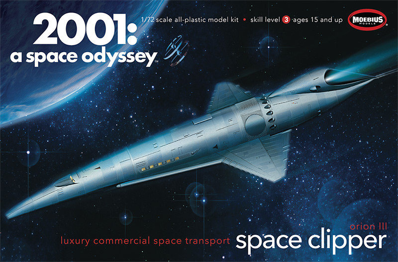 2001: A Space Odyssey Orion Space Clipper 1/72 Scale Model Kit by Moebius