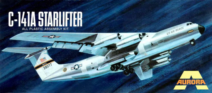 Lockheed C-141A Starlifter 1/108 Scale Aurora Re-Issue Model Kit by Atlantis - Click Image to Close