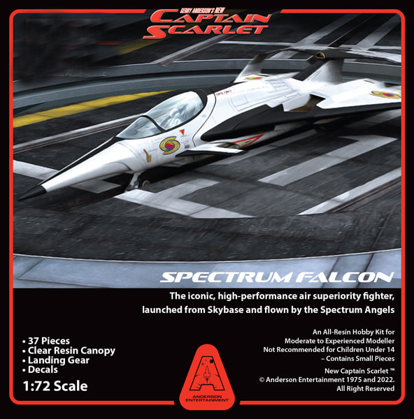 Captain Scarlet 2005 White Falcon 1/72 Scale Model Kit Gerry Anderson - Click Image to Close