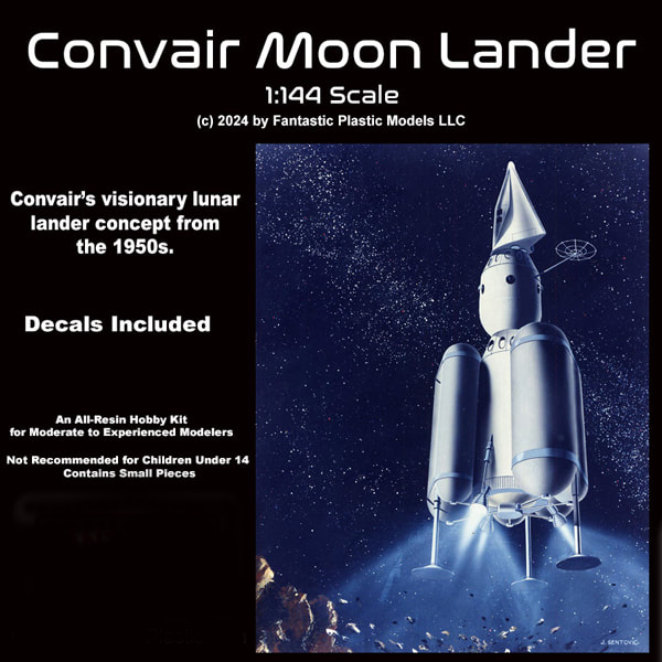 Convair Moon Lander 1958 1/144 Scale Model Kit - Click Image to Close