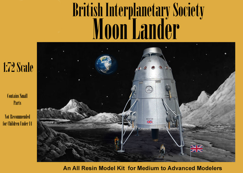 British Interplanetary Society (BIS) Moon Lander (1949) 1/72 Scale Model Kit - Click Image to Close