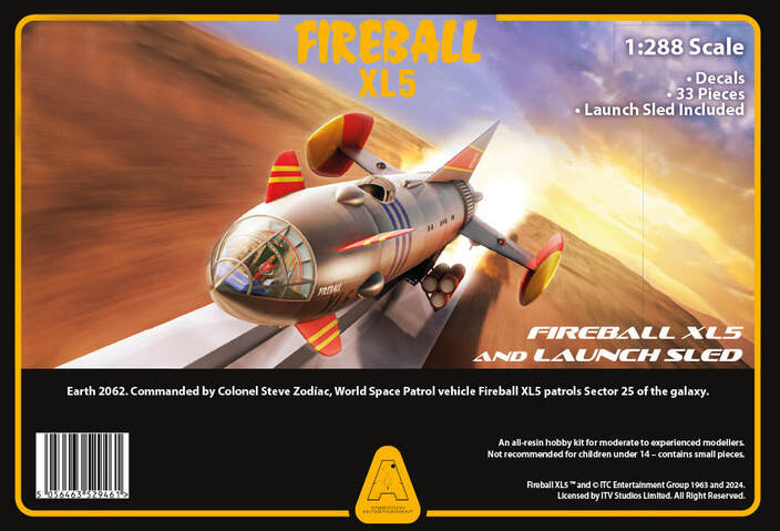 Fireball XL5 (1963-1965) 1/288 Scale Model Kit Gerry Anderson - Click Image to Close