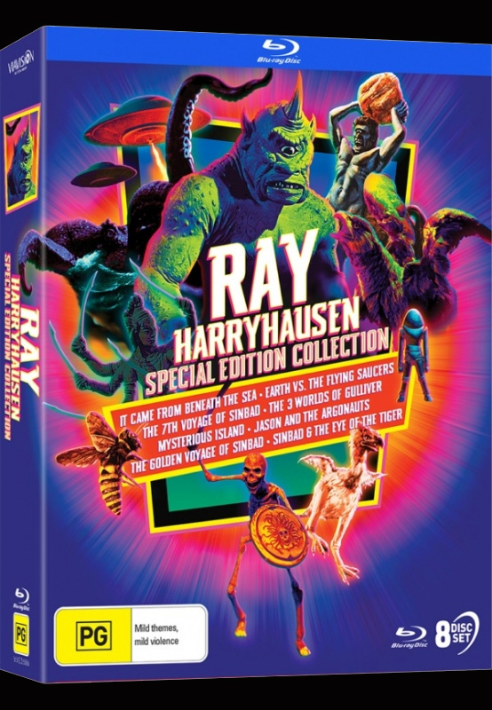 Ray Harryhausen Special Edition 8 Film Collection Blu-Ray REGION FREE - Click Image to Close