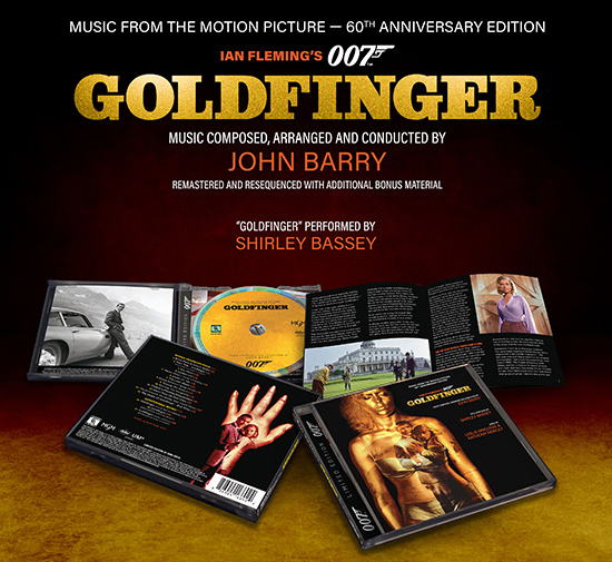 Goldfinger 1974 James Bond Soundtrack CD John Barry 60th Anniversary - Click Image to Close