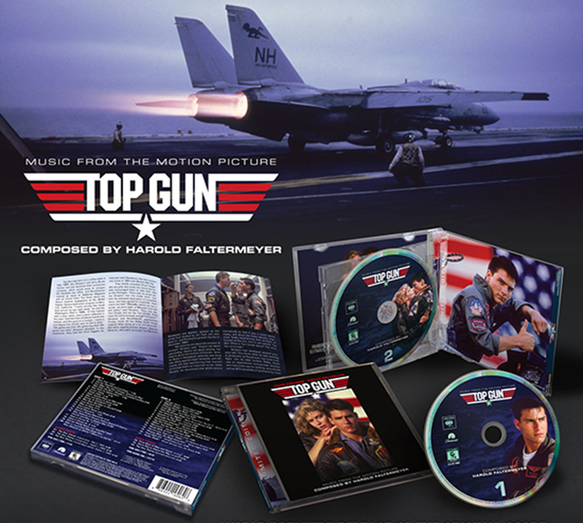 Top Gun 1986 Remastered 2 CD Soundtrack CD Harold Faltermeyer - Click Image to Close