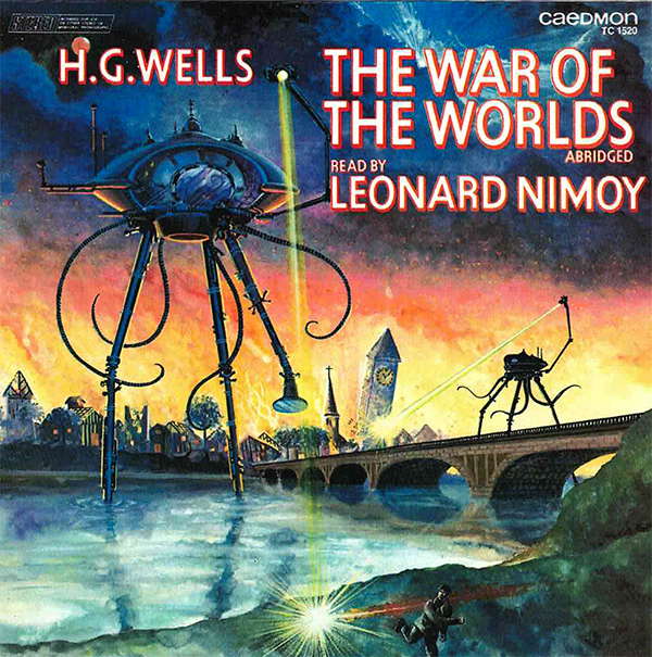 War of the Worlds H.G. Wells read by Leonard Nimoy CD - Click Image to Close