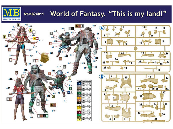 World Of Fantasy This Is My Land 1/24 Scale Model Kit by Master Box - Click Image to Close