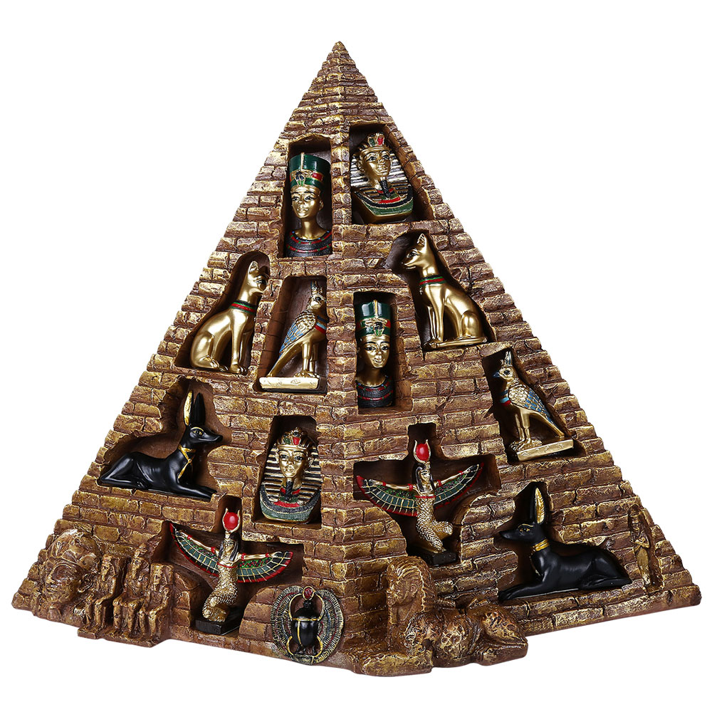 Egyptian Pyramid with 12 Piece Figure Set Egyptian Pyramid with 12