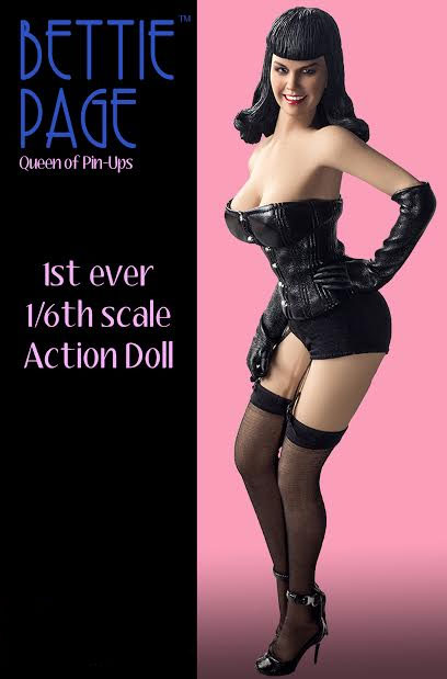 408px x 619px - Bettie Page Queen of Pinups 1/6 Scale Action Doll Betty Page ...