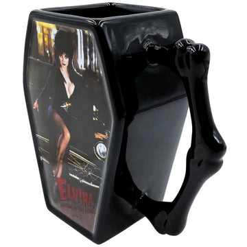Elvira Macabre Mobile Coffin Mug - Click Image to Close
