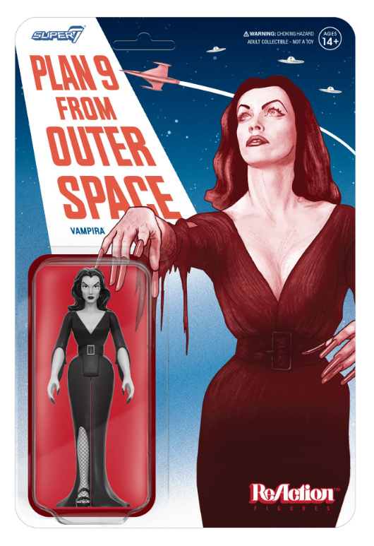 Vampira Plan 9 From Outer Space 3.75" Retro ReAction Figure - Click Image to Close