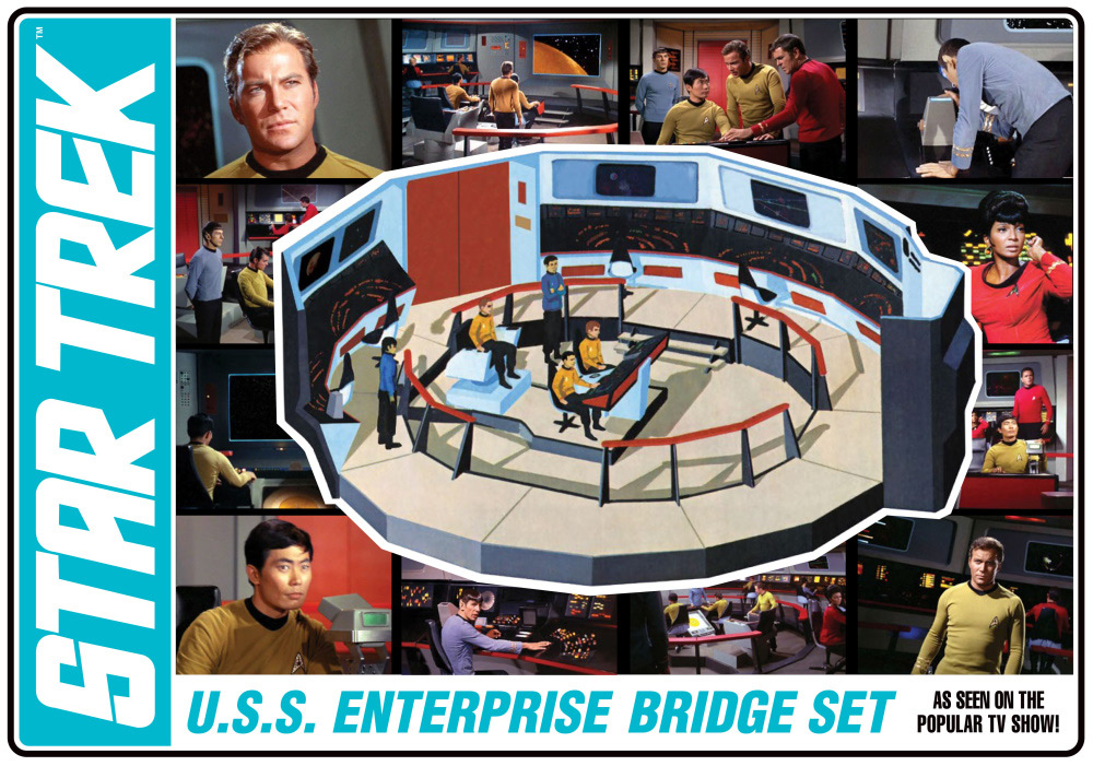 Star Trek TOS Enterprise Bridge 1/35 Scale Model Kit Re-Issue by AMT (Classic Box)