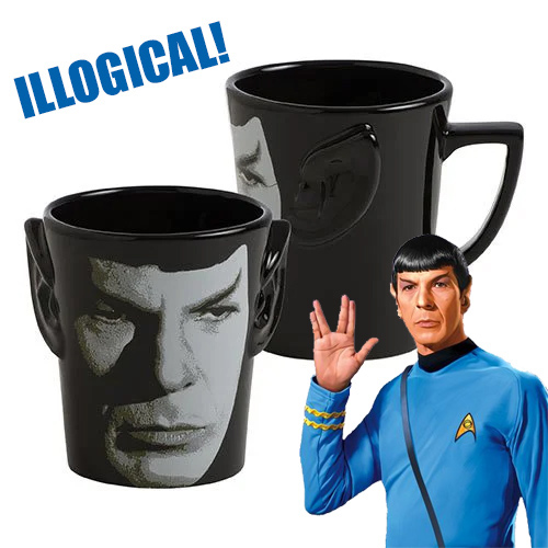 Star Trek Spock Ears 20 oz. Sculpted Ceramic Mug - Click Image to Close