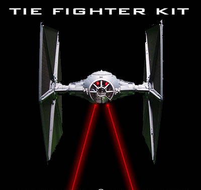 Star Wars Tie Fighter 1/72 Scale Lighting Kit for Finemolds or AMT - Click Image to Close