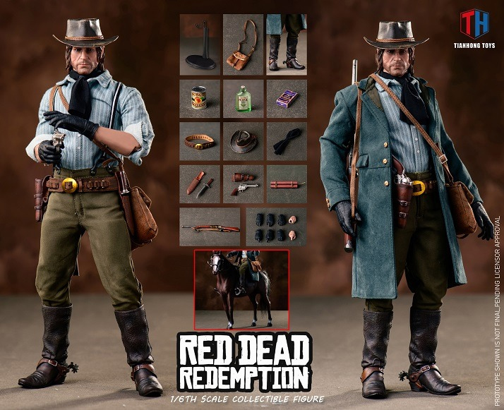 Red Dead Redemption 1/6 Scale Figure with Horse - Click Image to Close