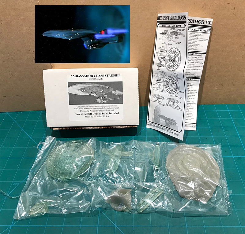 Star Trek Enterprise 1701-C Temporal Rift 1/3900 Scale Clear Model Kit - Click Image to Close