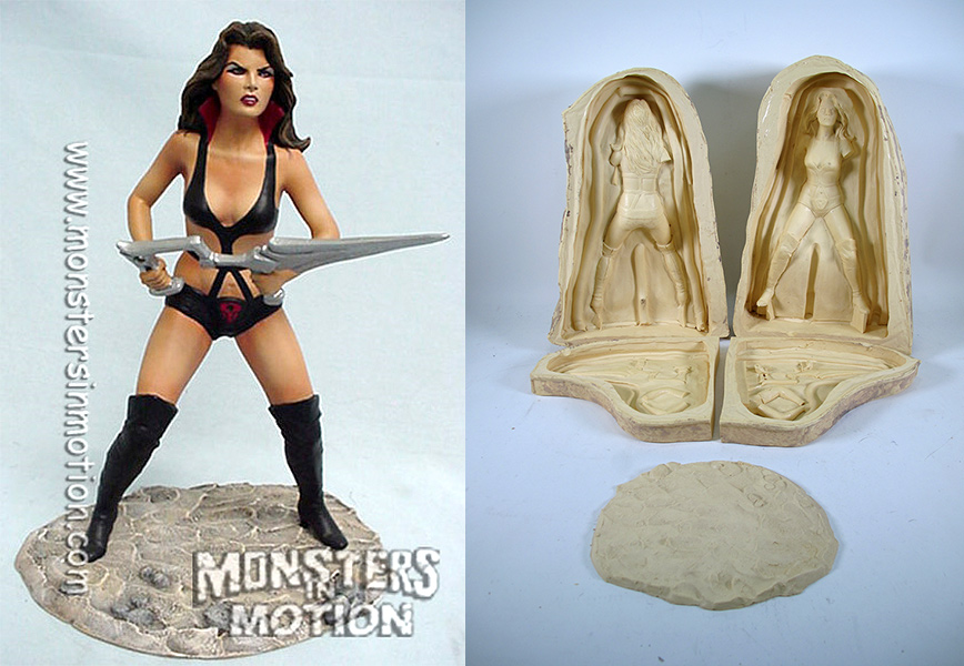 Star Crash 1978 Stella Star Model Kit Master Mold Hard Copy Caroline Munro - Click Image to Close