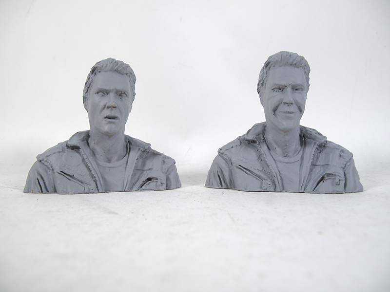 Innerspace 1987 Tuck Dennis Quaid 1/6 Scale Bust Model Set of 2 - Click Image to Close