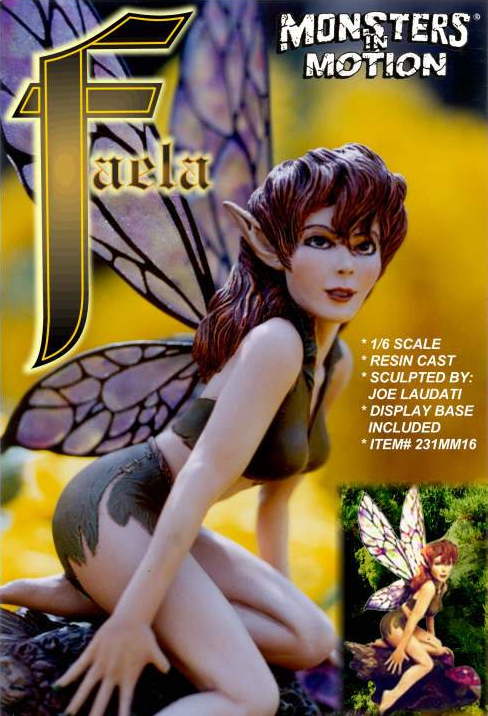 Faela the Fairy 1/8 Scale Model Kit & Sculpey Master and Hard Copy of Molds - Click Image to Close