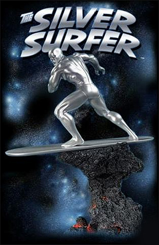 Silver Surfer 14" Tall Statue by Hard Hero MIB - Click Image to Close