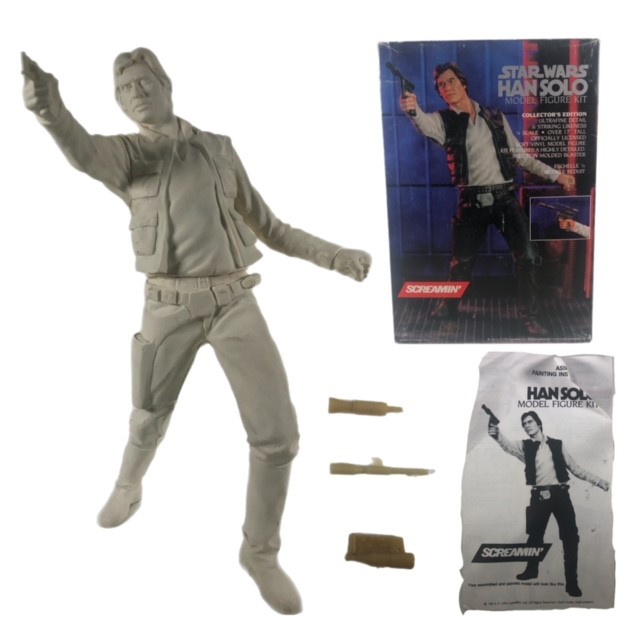 Star Wars Han Solo Partially Assembled 17" Soft Vinyl Model Kit Screamin' - Click Image to Close