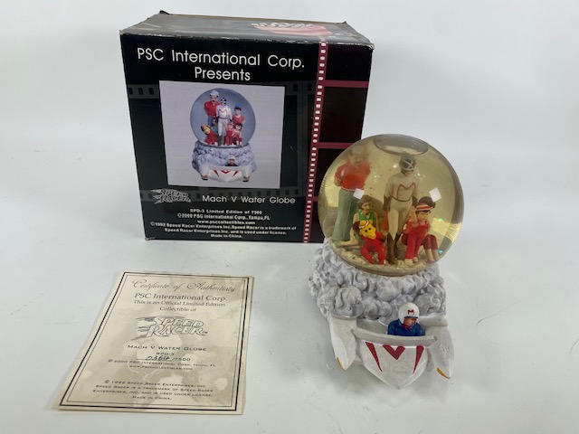 Speed Racer Mach V Water Globe PSC International Corp   - Click Image to Close