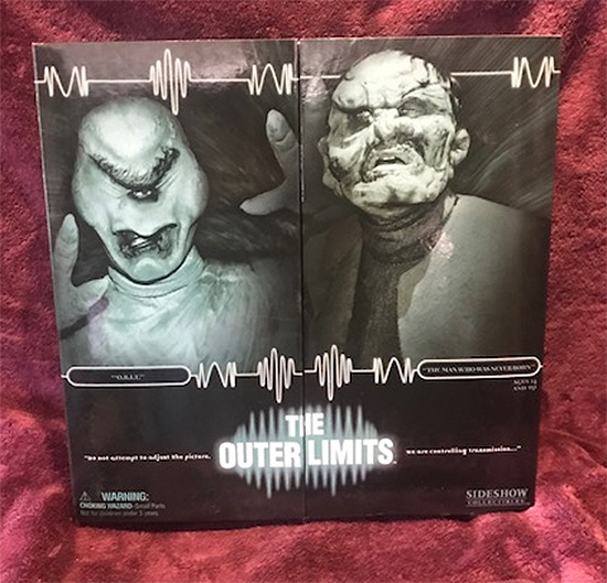 Outer Limits O.B.I.T. Helosian/Man Who Was Never Born Andro 2-Pack 12" Collectible Figures by Sideshow / TV Land - Click Image to Close