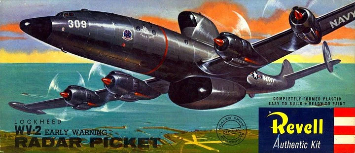 Lockheed WV-2 Early Warning Star 1/128 Scale Revell Re-Issue Model Kit by Atlantis - Click Image to Close