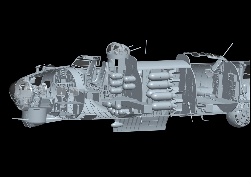 B-17G Flying Fortress Late Production 1/32 Scale Model Kit By HK Models ...