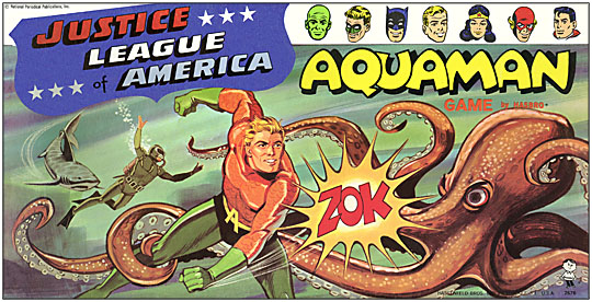 Aquaman Justice League of America 1966 Board Game Box 