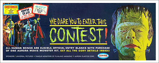 Aurora Monster Contest Banner 12X30 Reproduction Poster - Click Image to Close