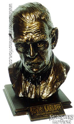Boris Karloff Tribute Statue (Bronze Painted) - Click Image to Close