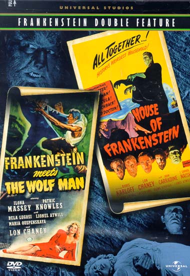 Frankenstein Meets The Wolf Man/ House Of Frankenstein DVD - Click Image to Close