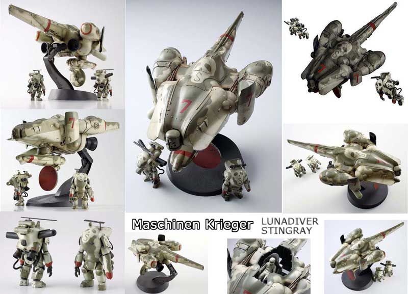 Maschinen Krieger Lunadiver Stingray 1/35 Model Kit - Click Image to Close