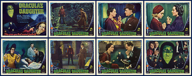 Dracula's Daughter 1936 Lobby Card Set - Click Image to Close